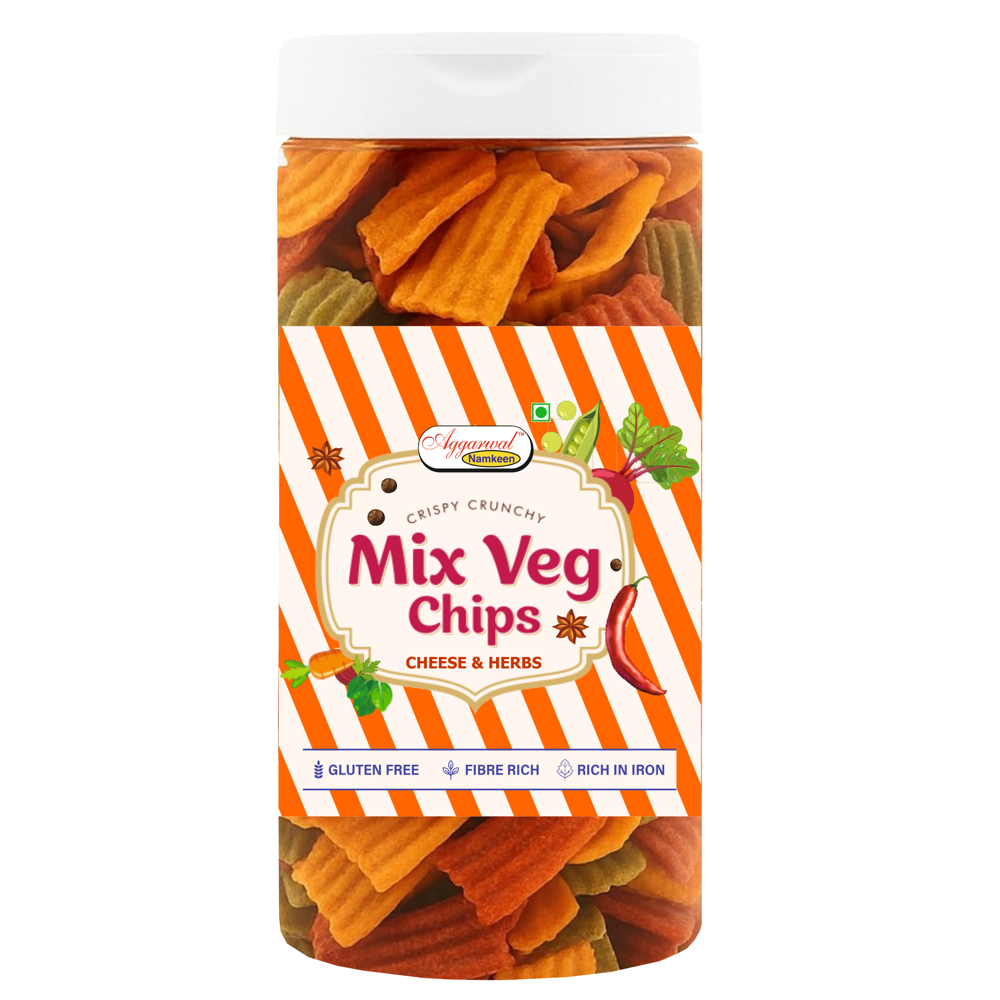 Mix Vegetable Cheese / Herbs Chips - Feature: No Artificial Colors Or Flavors