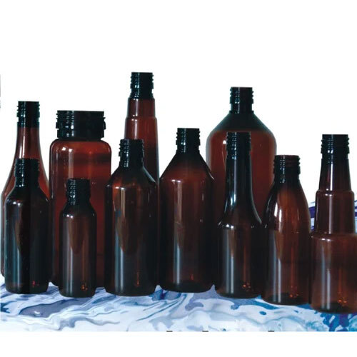 Round Amber Bottles
