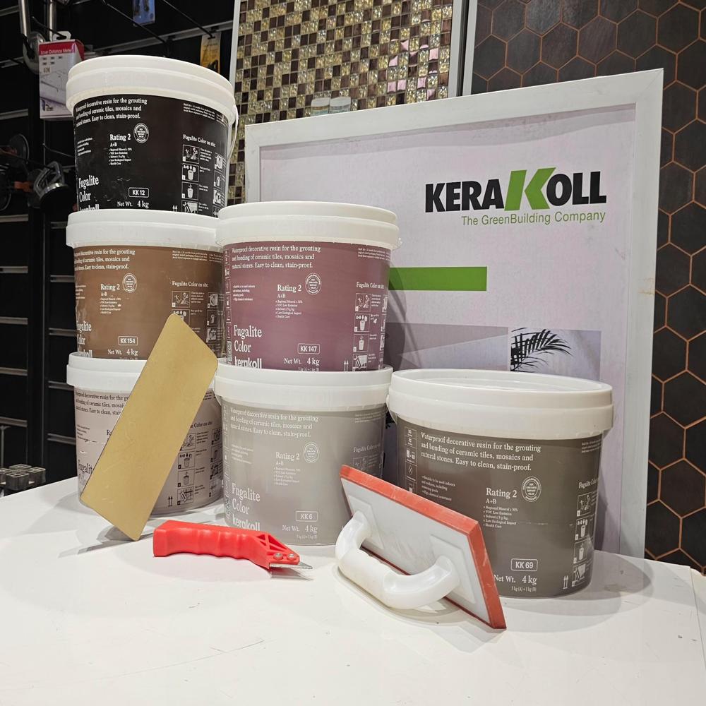 Kerakoll Epoxy Color Grout For Indoor & Outdoor Use - 4 Kg Pack, Highly Adhesive Liquid Form For Ceramic Tile Applications