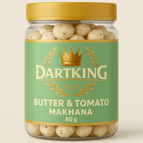 80Gm Butter And Tomato Makhana - Color: White