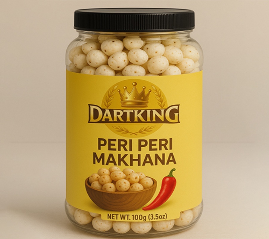 100Gm Peri Peri Makhana - Color: White