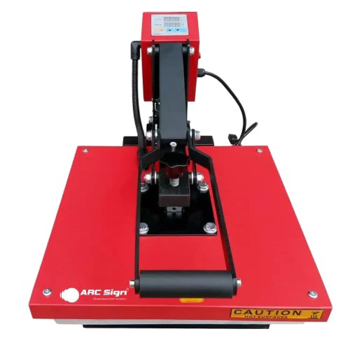 Flat Press Machine European Type Red Color With Drawer - Feature: Simple Control