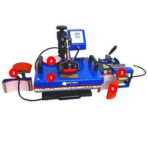 5 in 1 Combo Machine With  Coating Machine
