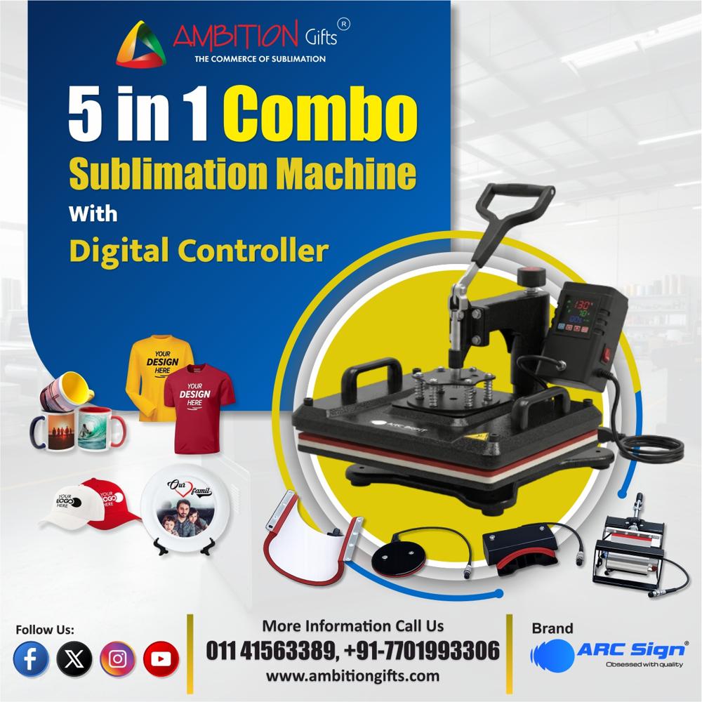 5 In 1 Combo Machine With Led Digital Controller - Automatic Grade: Automatic