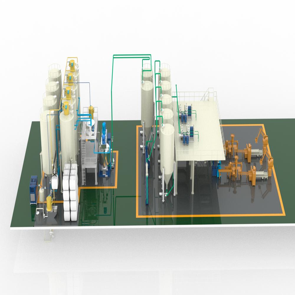 Fully Automatic Silicone Sealant Production Line - Material: Stainless Steel