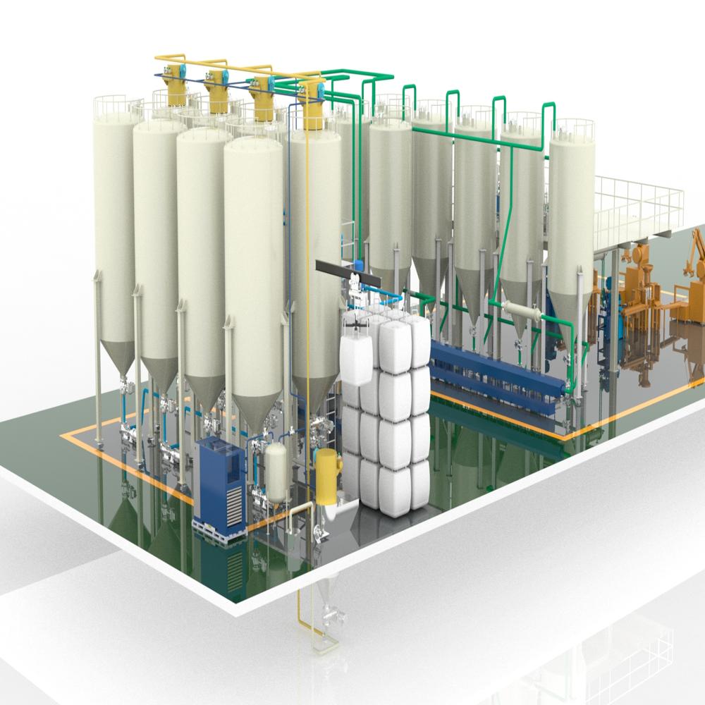 Fully Automatic Silicone Sealant Production Line - Material: Stainless Steel