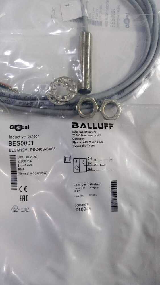 BALUFF INDUCTIVE PROXIMITY SESNOR, BES0001,BES-516-300-S249-S4-D