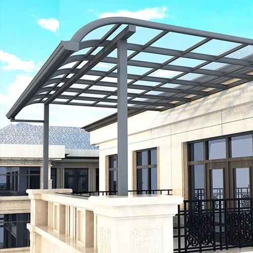 Balcony Covering Shed Polycarbonate Sheet - Color: Transparent