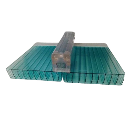 Standing Seam Multi Cell Polycarbonate Sheet - Color: Green