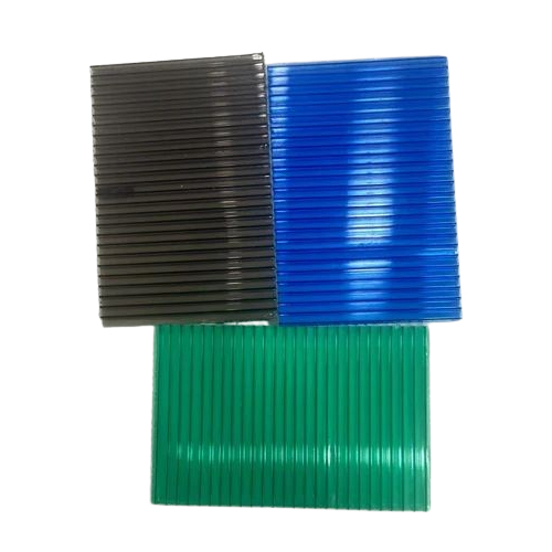 Fluted Polycarbonate Sheet - Color: Multicolor