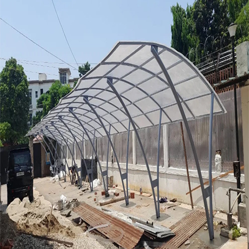 Polycarbonate Car Parking Shed - Coating Type: Color Coated