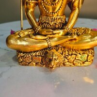 Premium Brass Shiv Murti | Lightweight & Durable Design | Divine Brass Shiv Idol ( Yellow, 4 inch)