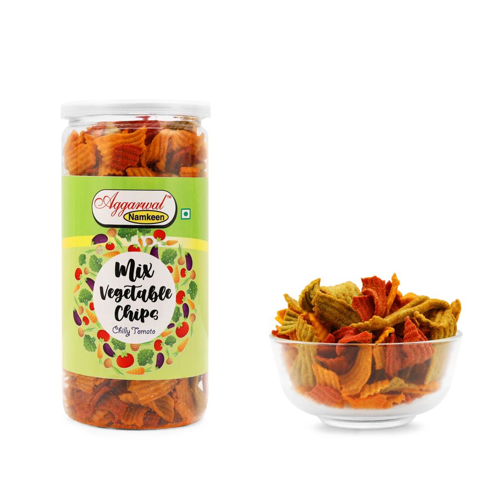 Mix vegetable Chilly Tomato chips
