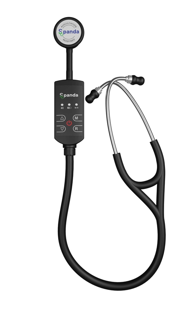 Electronic Stethoscope - Color: Black
