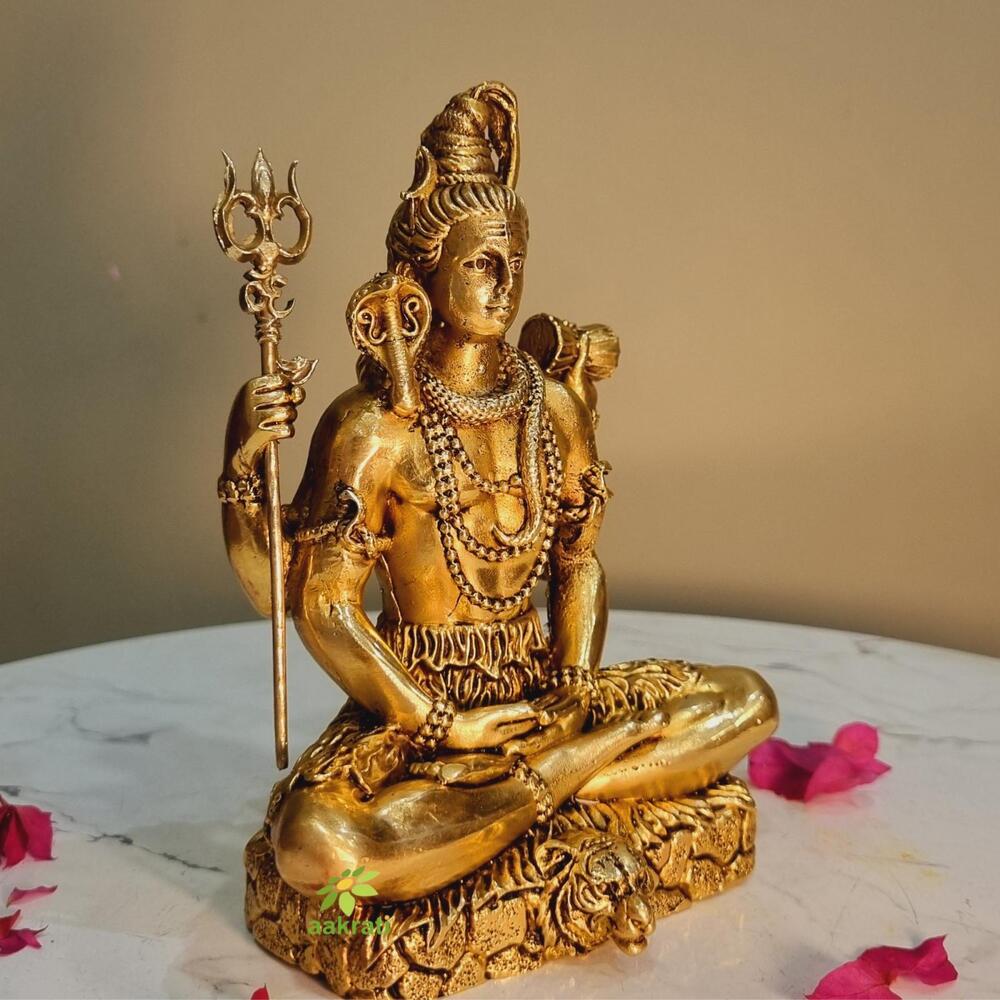 Aakrati Lord Shiva Statue Brass Metal Hand Crafted item for gift /Home/temple