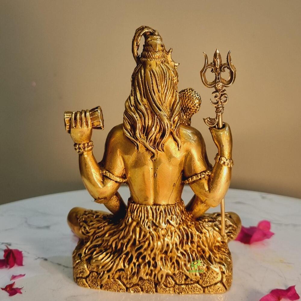 Aakrati Lord Shiva Statue Brass Metal Hand Crafted item for gift /Home/temple