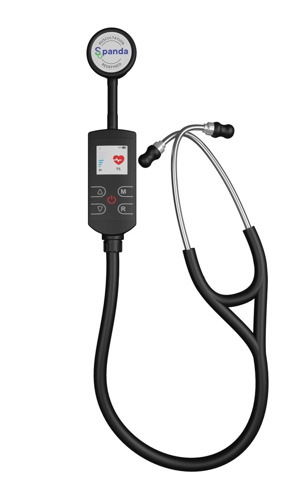 Elite Digital Stethoscope - Color: Black