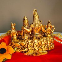 Aakrati Shiva Family Statue, Lord Shiva, Goddess Parvati,Ganesh,Shiv Family Statue, Shiva With Parvati,Hindu Gods
