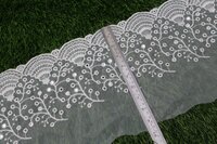 White Organza Border Lace