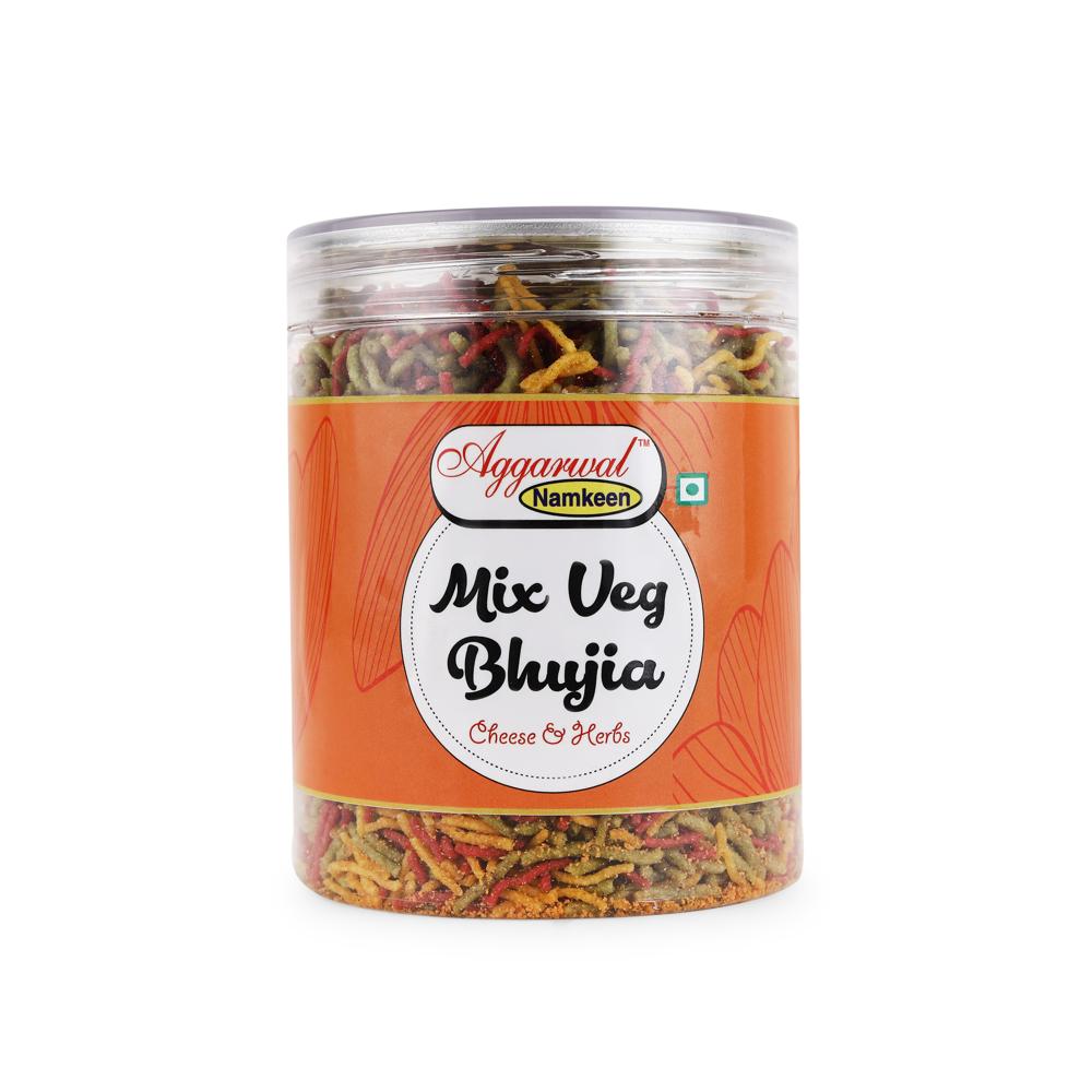 Mix Vegetable Cheese / Herbs Bhujiya - Feature: No Artificial Colors Or Flavors