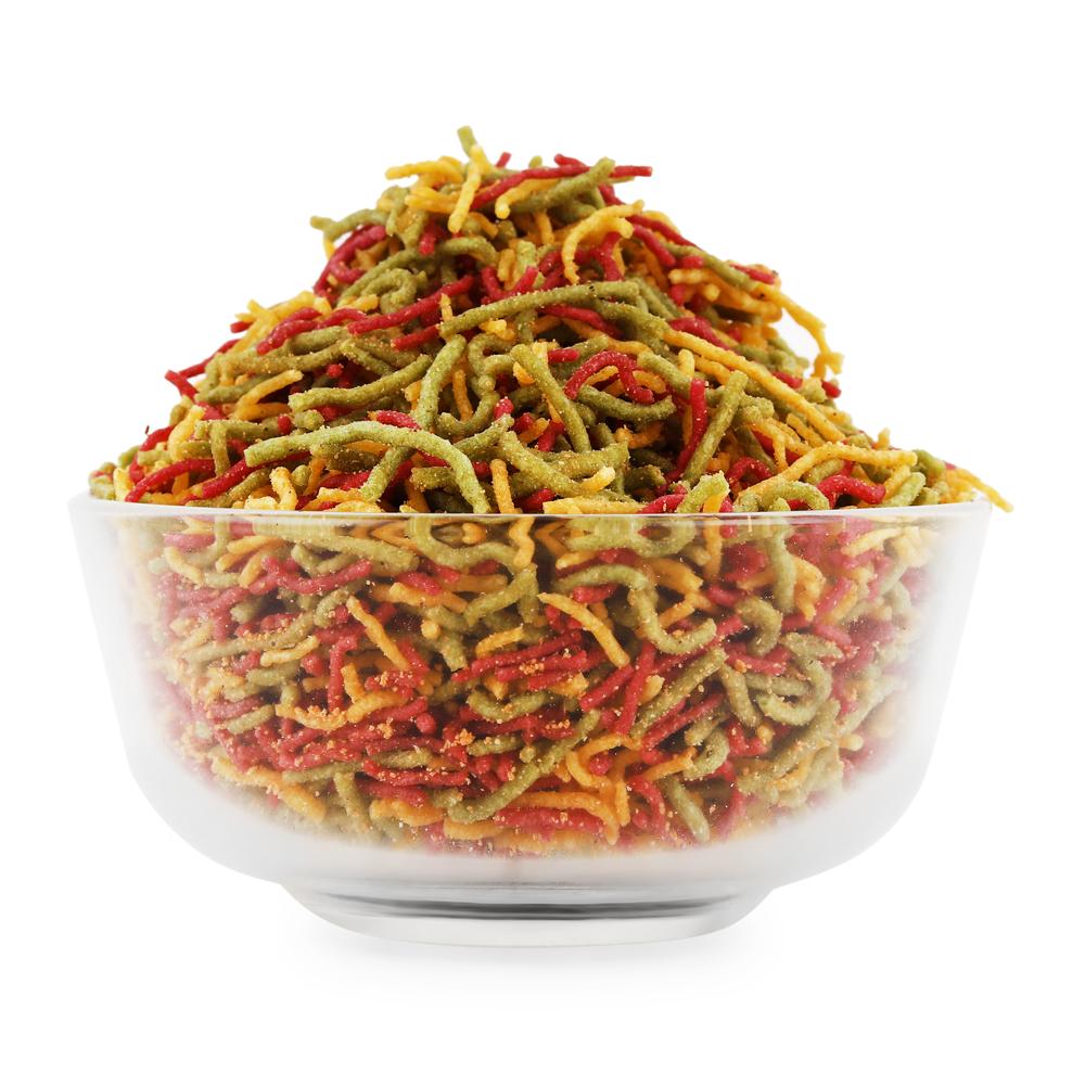 Mix Vegetable Cheese / Herbs Bhujiya - Feature: No Artificial Colors Or Flavors