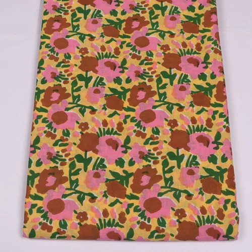 Beautiful Hand Block Printed Cotton Fabric
