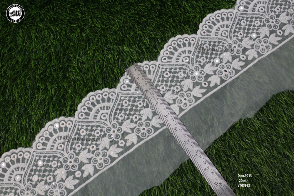 White & Organza Lace