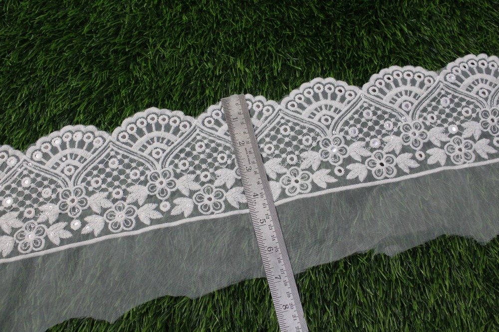 White & Organza Lace