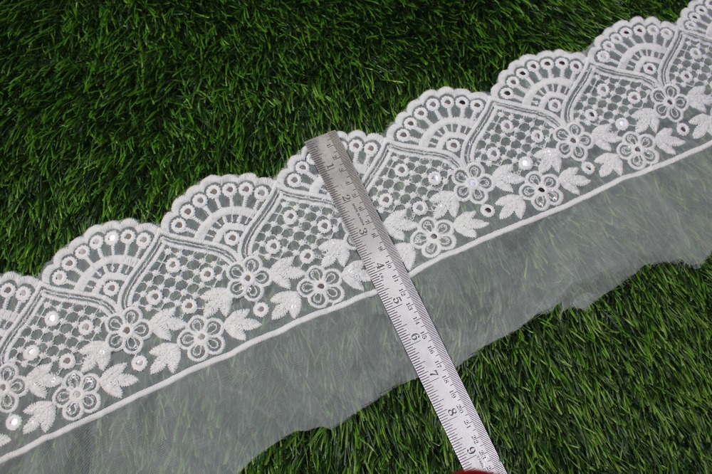 White & Organza Lace