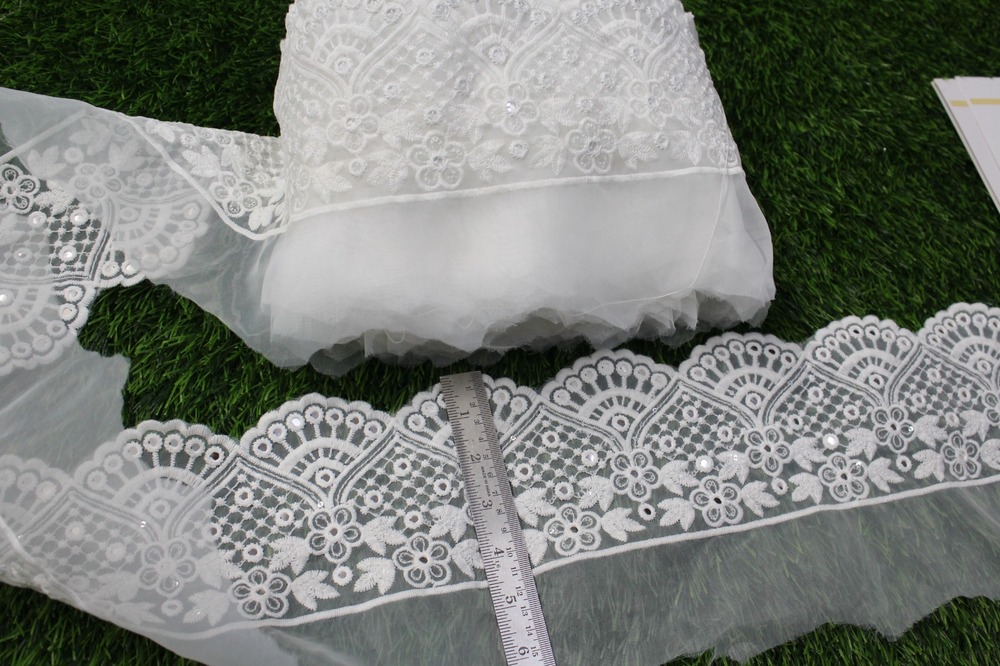 White & Organza Lace