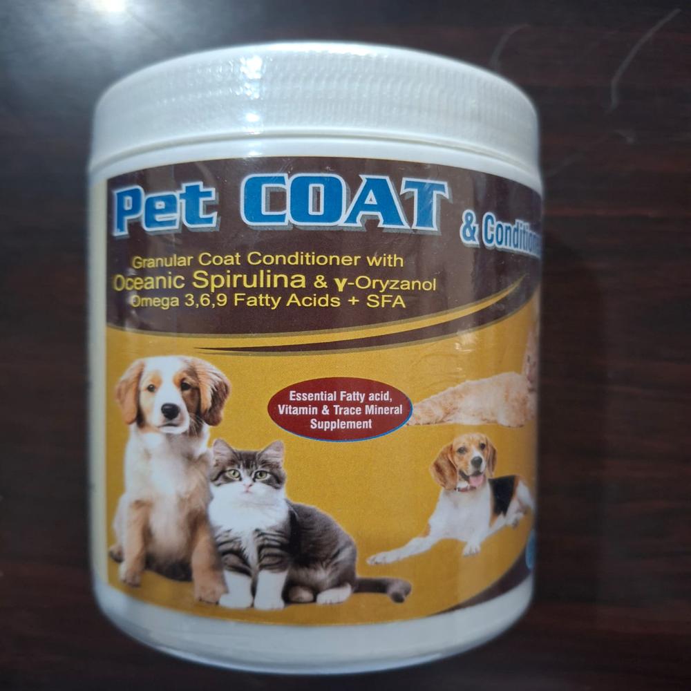 PET COAT  CONDITIONER ( Promotes silky hair ) 