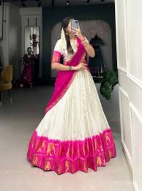 Designer cotton lehenga choli