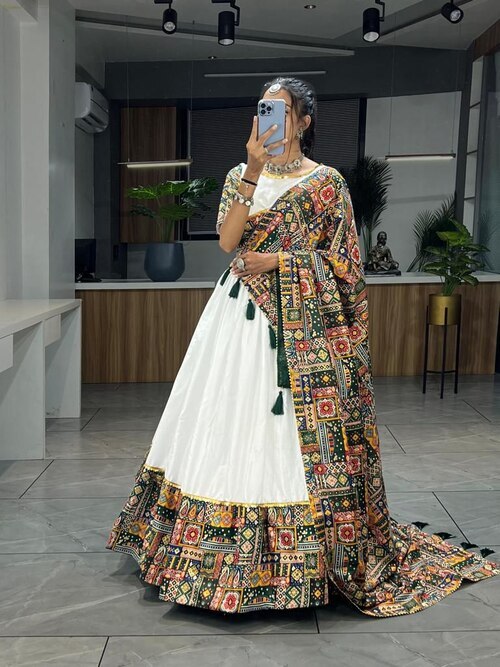 Designer cotton lehenga choli
