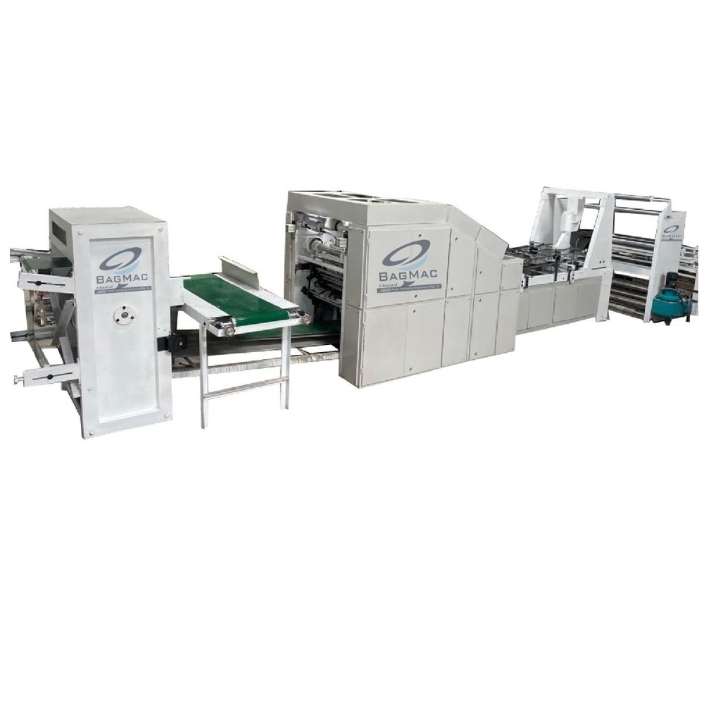 Roll Feeding Square Bottom Paper Bag Making Machine