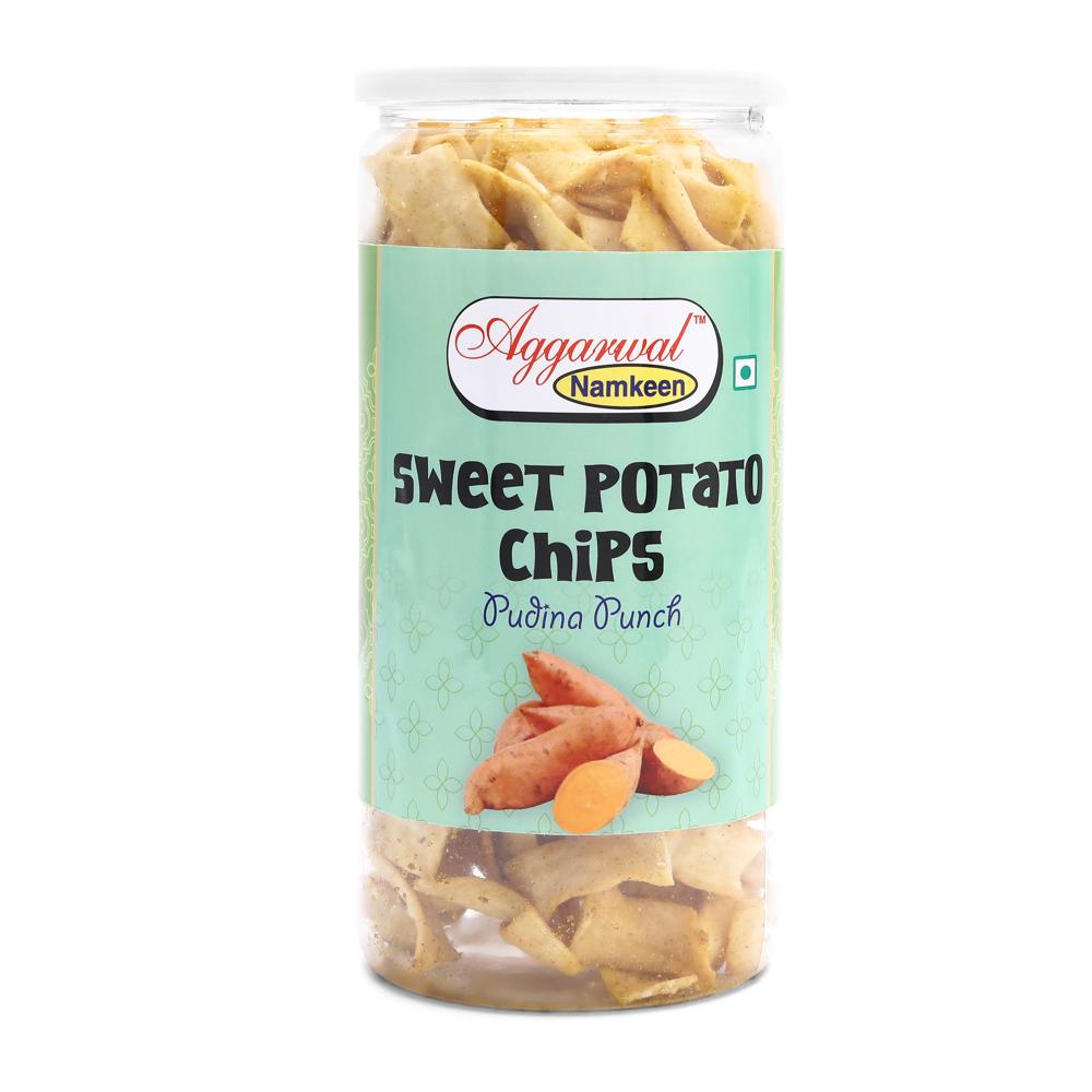 Sweet Potato Pudina Punch Chips - Feature: Healthy Snacks