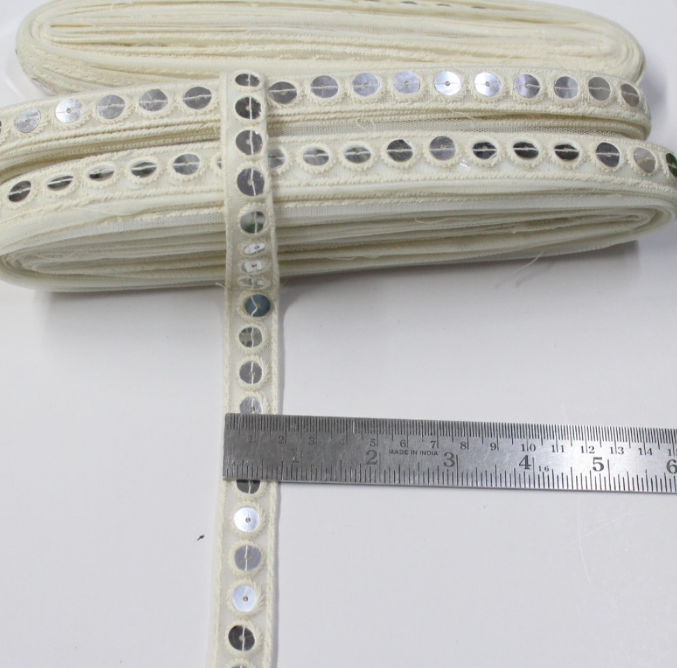 Off Withe Sequence Lace - Gender: Female