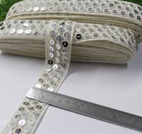 Off White Sequenc Lace