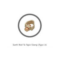 Earth Rod Tape Clamp - Color: Golden