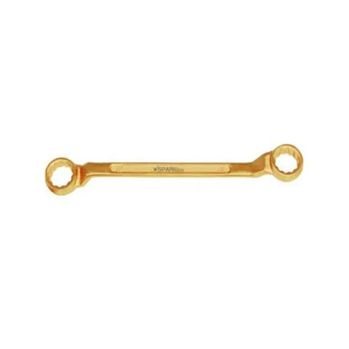 Non Sparking Double Ended Ring Spanner - Color: Golden
