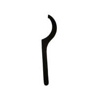 Carbon Steel C Hook Spanner - Color: Black