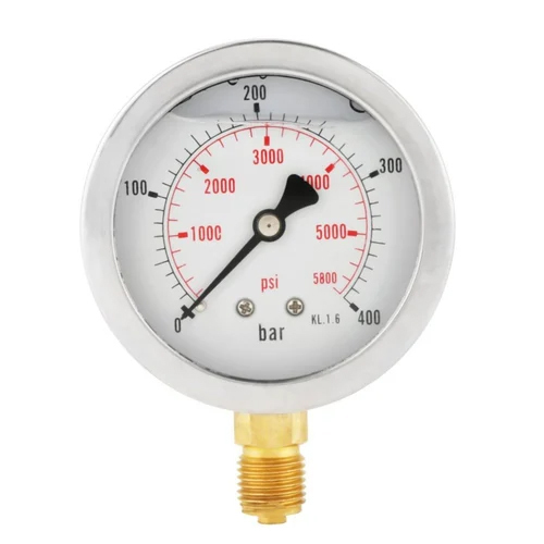 10 Bar Mild Steel Pressure Gauge
