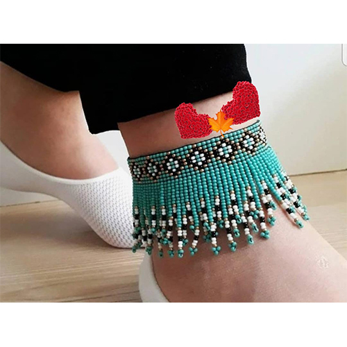 Beaded Foot Anklet - Design: Modern