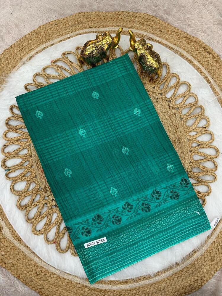 Soft Linen Saree - Color: Different Available