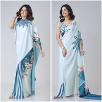 Blue Color Silk Cotton saree