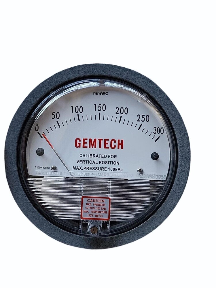 Wholesaler GEMTECH Differential Pressure Gauge Supplier For Delhi NCR India