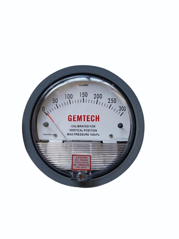 Model G2000-300pa Gemtech Differential Pressure Gauge Range 300 Pa