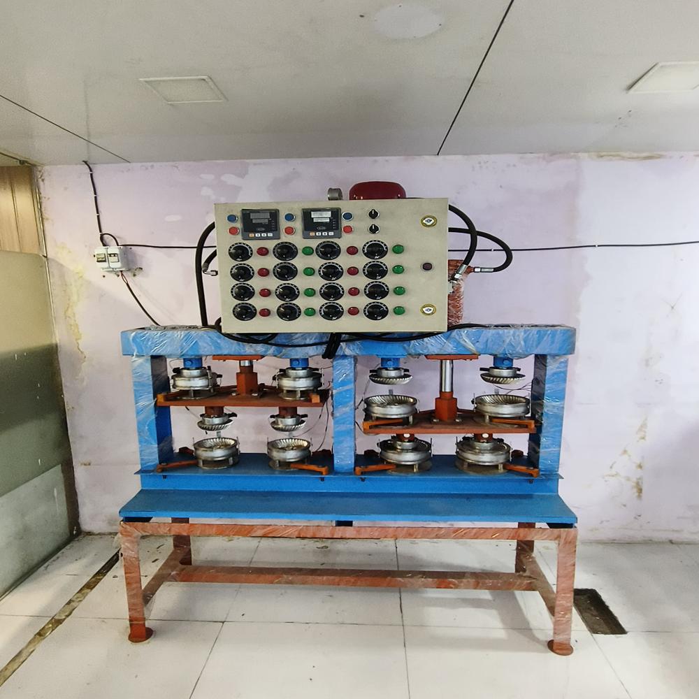 Semi Automatic Hydraulic 8 Die Wrinkle Paper Plate Machine