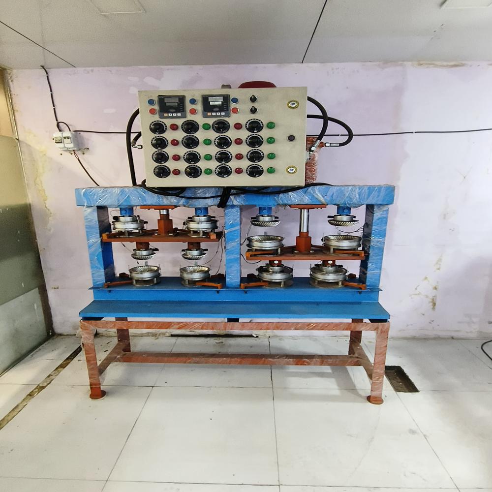 Semi Automatic Hydraulic 8 Die Wrinkle Paper Plate Machine