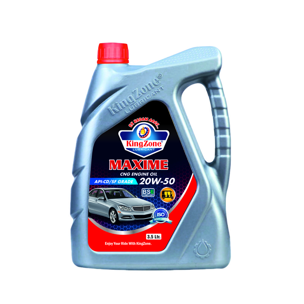 Mak Lubricating Oil - Semi Synthetic Blend 20w50, Amber To Brown, 3.5 Ltr Can, Engine Lubrication, High Temperature Protection, Cold Start Support