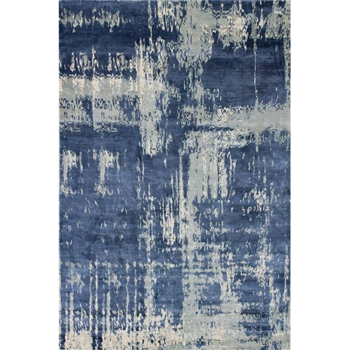D No-068 Printed Double Back Loom Hand Knotted Floor Carpet - Color: Multicolor